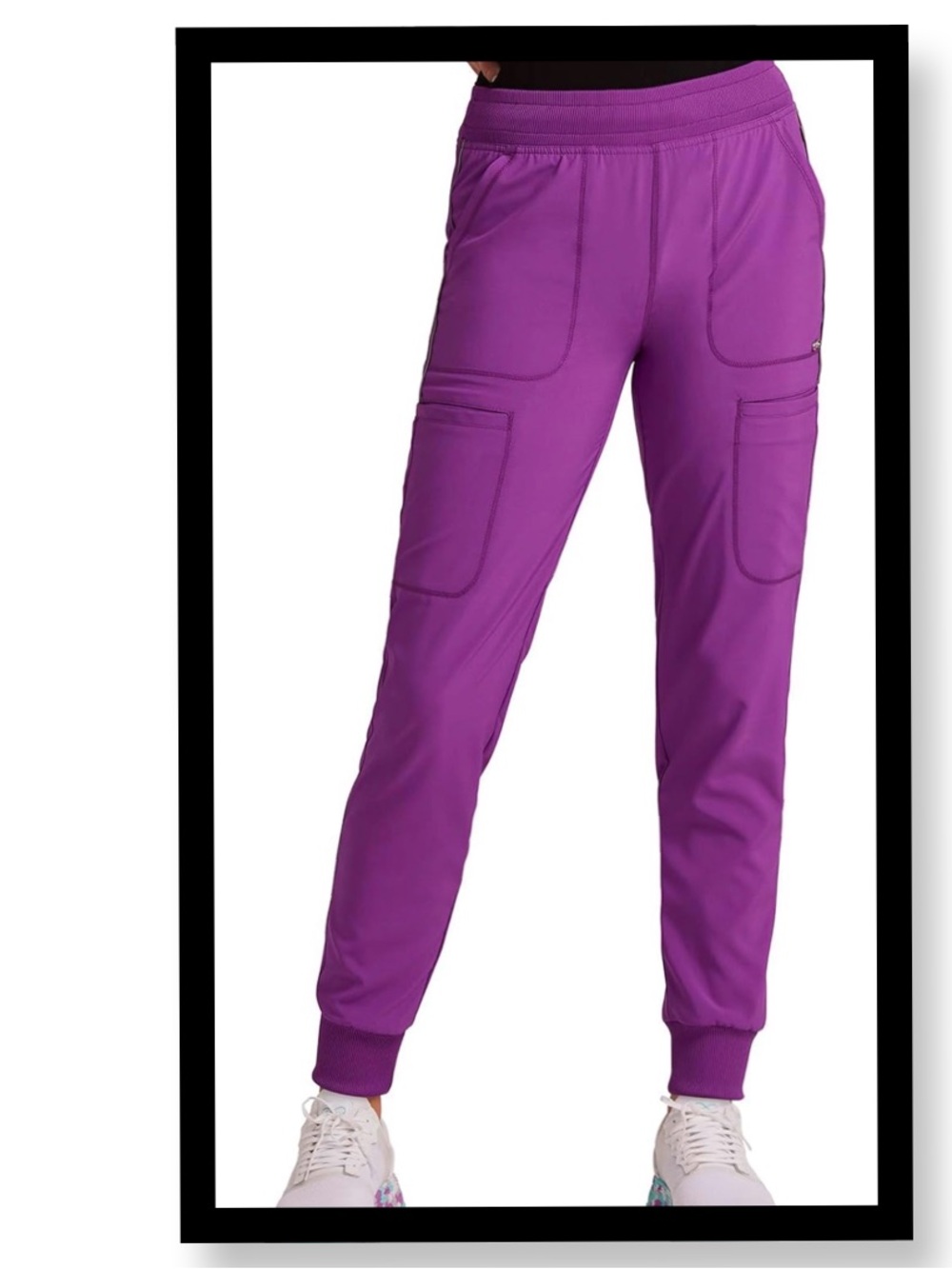 NWT Women's Plus Cherokee Infinity Purple Utility Scrub Pants